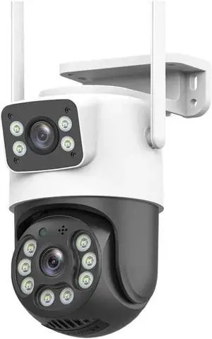 4K 8MP WiFi Surveillance Camera, Dual Lens, 4X Digital Zoom, AI Human Detect, Outdoor Security PTZ IP Cameras(EU Plug,4MP ADD 32G) 4K 8MP WiFi Surveillance Camera, Dual Lens, 4X Digital Zoom, AI Human Detect, Outdoor Security PTZ IP Cameras(EU Plug,4MP ADD 32G)