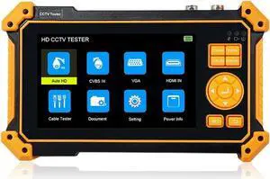 CCTV Tester, 5in CCTV Tester 8MP AHD CVI TVI SDI Video Surveillance Camera Monitor 4K Cftv with VGA Input Cable Tracker(TI-HD9631C) CCTV Tester, 5in CCTV Tester 8MP AHD CVI TVI SDI Video Surveillance Camera Monitor 4K Cftv with VGA Input Cable Tracker(TI-HD9631C)