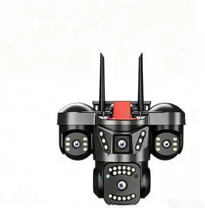 12MP 3 Lens 3 Screen WiFi PTZ Outdoor Camera, 10X Zoom, 360° View, PIR Detection, Auto Tracking, 2-Way Audio, Color Night Vision, V380 Pro, IP66 12MP 3 Lens 3 Screen WiFi PTZ Outdoor Camera, 10X Zoom, 360° View, PIR Detection, Auto Tracking, 2-Way Audio, Color Night Vision, V380 Pro, IP66