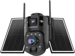 SHIWOJIA Solar Security Cameras Wireless Outdoor, 10MP 36X Optical Zoom, 4G LTE Cellular, AOV Low Power, Color Night Vision, IP66 Waterproof, Built-in AI Smart Cameras for Home Farm Yard Monitoring SHIWOJIA Solar Security Cameras Wireless Outdoor, 10MP 36X Optical Zoom, 4G LTE Cellular, AOV Low Power, Color Night Vision, IP66 Waterproof, Built-in AI Smart Cameras for Home Farm Yard Monitoring