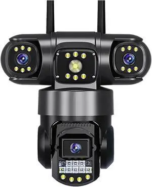 10K 20MP WiFi IP Camera Outdoor 4 Lens 4 Screens 16X Zoom CCTV Wireless Video Surveillance Cameras 6K 12MP Security Protection(EU Plug,6K with 64G Card) 10K 20MP WiFi IP Camera Outdoor 4 Lens 4 Screens 16X Zoom CCTV Wireless Video Surveillance Cameras 6K 12MP Security Protection(EU Plug,6K with 64G Card)