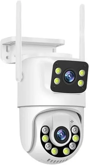 6MP PTZ WiFi IP Camera Dual Lens with Dual Screen Two-Way Audio Auto Tracking Security Outdoor CCTV Vedio Surveillance(6MP x Adapter x128G) 6MP PTZ WiFi IP Camera Dual Lens with Dual Screen Two-Way Audio Auto Tracking Security Outdoor CCTV Vedio Surveillance(6MP x Adapter x128G)
