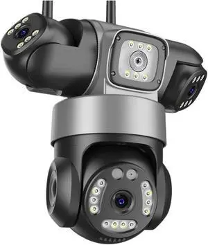 ICsee PTZ IP Camera 8K 15MP 3-Lens 3-Screen 9MP 4K 2-Way Audio WiFi Outdoor CCTV Security Surveillance Cam(EU Plug,15MP Add 32G Card) ICsee PTZ IP Camera 8K 15MP 3-Lens 3-Screen 9MP 4K 2-Way Audio WiFi Outdoor CCTV Security Surveillance Cam(EU Plug,15MP Add 32G Card)
