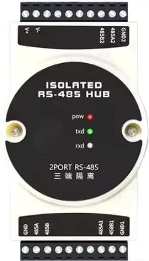 1Pcs 485 Repeater Industrial Isolation Hub 4Channel RS485 Collector Distributor Divider 1 in 4 Out(Kit1 2channel) 1Pcs 485 Repeater Industrial Isolation Hub 4Channel RS485 Collector Distributor Divider 1 in 4 Out(Kit1 2channel)