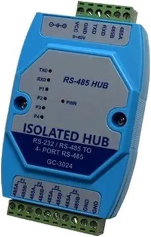 GC-3024 Four-Way RS-485 Bus Split Hub GC-3024 Four-Way RS-485 Bus Split Hub