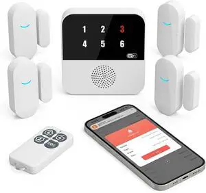 PILSAMAS Wi-Fi Door and Window Alarms for Dementia Wandering Seniors (4 Sensors), Smart Caregiver Pager with App Alerts, ID Display, 328ft Range Whole Home Door Sensor Chime for Kids, Toddler Security PILSAMAS Wi-Fi Door and Window Alarms for Dementia Wandering Seniors (4 Sensors), Smart Caregiver Pager with App Alerts, ID Display, 328ft Range Whole Home Door Sensor Chime for Kids, Toddler Security