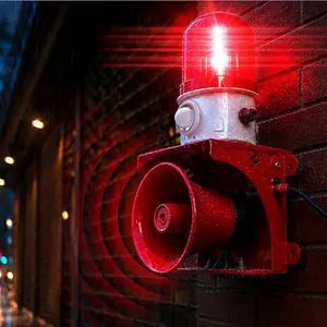 Motion Sensor Security Alarm, PIR Human & Animal Detection Outdoor Warning Alarm, Plug-in Wall Mount Alarm with 120dB Adjustable Loud Siren & LED Red Strobe Light for Home Yard Farm Anti-Theft, AC110V Motion Sensor Security Alarm, PIR Human & Animal Detection Outdoor Warning Alarm, Plug-in Wall Mount Alarm with 120dB Adjustable Loud Siren & LED Red Strobe Light for Home Yard Farm Anti-Theft, AC110V