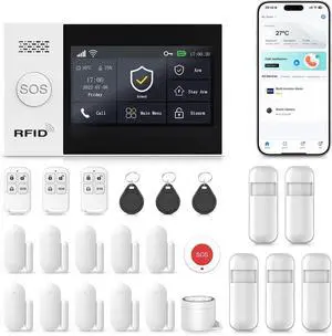 Home Security Systems Alarm System for Home Security GSM/4G+WiFi Home Security Systems Alarm System for Home Security GSM/4G+WiFi