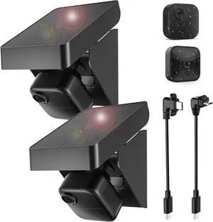 Solar Panel for Blink Outdoor 2K+/4(4th Gen)/(3rd Gen) XT3 and XT2/XT Camera, 2 Pack Solar Panel Charger Mount for Blink Camera with Built-in Battery, Waterproof, Adjustable Angle(Camera not Included) Solar Panel for Blink Outdoor 2K+/4(4th Gen)/(3rd Gen) XT3 and XT2/XT Camera, 2 Pack Solar Panel Charger Mount for Blink Camera with Built-in Battery, Waterproof, Adjustable Angle(Camera not Included)