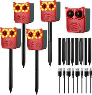 4 Set Solar Outdoor Alarm Motion Sensor 13 Sounds Including Dog Barking& Gunshot 129db Security Siren Ultrasonic Detector Strobe Light 4 Modes Animal Deterrent Waterproof Alarm for Home, Farm 4 Set Solar Outdoor Alarm Motion Sensor 13 Sounds Including Dog Barking& Gunshot 129db Security Siren Ultrasonic Detector Strobe Light 4 Modes Animal Deterrent Waterproof Alarm for Home, Farm