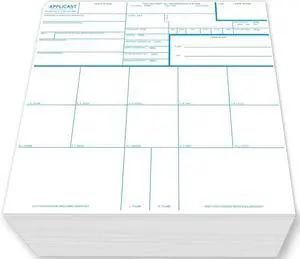 prismite Fingerprint Cards, Heavy Weight, Applicant FD-258 (250 Pack) prismite Fingerprint Cards, Heavy Weight, Applicant FD-258 (250 Pack)