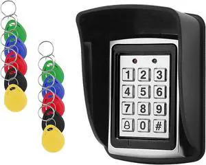 RFID Access Control Kit with Weatherproof Cover7612 Metal (Zinc Alloy, 1000 Users) or T12 (1000 Users) Controller, Includes 10 Mixed Color ID Keyfobsfor Outdoor/Indoor Office, Home (7612) RFID Access Control Kit with Weatherproof Cover7612 Metal (Zinc Alloy, 1000 Users) or T12 (1000 Users) Controller, Includes 10 Mixed Color ID Keyfobsfor Outdoor/Indoor Office, Home (7612)