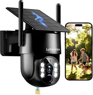 Black 4G LTE Solar Security Camera Outdoor, No WiFi/Internet Needed, 4MP Full Color Night Vision, 360° View, Built-in SIM, AI Motion Alarm, 2-Way Talk for Backyard/Driveway Black 4G LTE Solar Security Camera Outdoor, No WiFi/Internet Needed, 4MP Full Color Night Vision, 360° View, Built-in SIM, AI Motion Alarm, 2-Way Talk for Backyard/Driveway