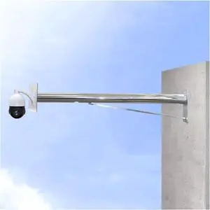 6ft Wall-Mounted Metal Security Camera Pole Bracket - Adjustable CCTV Surveillance Stand for IP/PTZ/Dome/Box Cameras (200cm, Overlength) 6ft Wall-Mounted Metal Security Camera Pole Bracket - Adjustable CCTV Surveillance Stand for IP/PTZ/Dome/Box Cameras (200cm, Overlength)