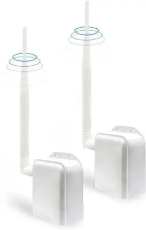 Long Range Wireless Bridge, 2.4GHz, 20DBi Antenna, 2600ft Outdoor Range, Ethernet Port Long Range Wireless Bridge, 2.4GHz, 20DBi Antenna, 2600ft Outdoor Range, Ethernet Port