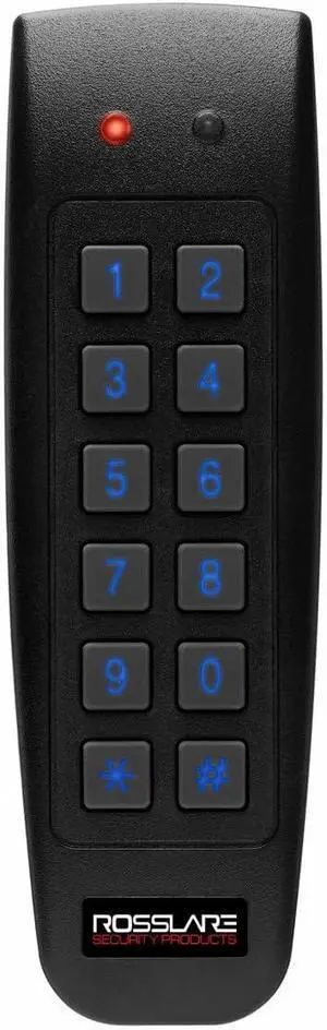Rosslare AYC-G60 Mullion Backlit goPROX and PIN Reader, Convertible Reader Controller, 125 kHz HID and EM, IP65, Wiegand 26-Bit, Clock and Data Rosslare AYC-G60 Mullion Backlit goPROX and PIN Reader, Convertible Reader Controller, 125 kHz HID and EM, IP65, Wiegand 26-Bit, Clock and Data