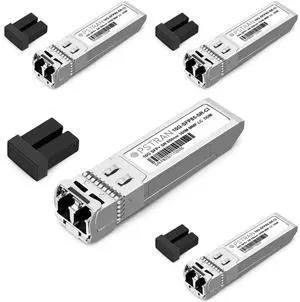 10GBASE-SR SFP+ Optical Transceiver Module Compatible with Palo Alto PAN-SFP-Plus-SR 10Gbps 850nm 300m DDM Duplex LC MMF 4 Pack 10GBASE-SR SFP+ Optical Transceiver Module Compatible with Palo Alto PAN-SFP-Plus-SR 10Gbps 850nm 300m DDM Duplex LC MMF 4 Pack