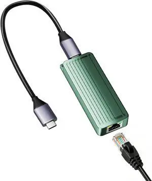 USB C to 10Gbps Ethernet Adapter, USB 3.2 Gen 2x2 Type-C to RJ45 10G LAN Network Dongle with Realtek RTL8159 Chip, Thunderbolt 3/4 Compatible for MacBook, Windows 11 Laptop, NAS, PC USB C to 10Gbps Ethernet Adapter, USB 3.2 Gen 2x2 Type-C to RJ45 10G LAN Network Dongle with Realtek RTL8159 Chip, Thunderbolt 3/4 Compatible for MacBook, Windows 11 Laptop, NAS, PC