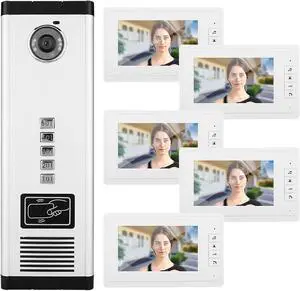 SUNGOOYUE Video Intercom Doorbell Camera HD Infrared One Camera Five Monitor System White Metal US Plug EU Plug UK Plug AU Plug IR Smart Doorbell Home Security (US Plug), SUNGOOYUE6gv2mu1f8a-01 SUNGOOYUE Video Intercom Doorbell Camera HD Infrared One Camera Five Monitor System White Metal US Plug EU Plug UK Plug AU Plug IR Smart Doorbell Home Security (US Plug), SUNGOOYUE6gv2mu1f8a-01