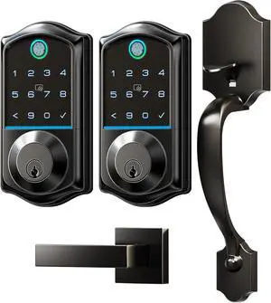 Veise Fingerprint Smart Front Door Lock Set, App Control Veise Fingerprint Smart Front Door Lock Set, App Control