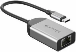 HyperDrive USB C to Ethernet Adapter - High-Speed 2.5Gbps LAN Connectivity for Chromebooks, Laptops, USB-C Devices, Ultra-Portable, Durable USB to Ethernet Adapter HyperDrive USB C to Ethernet Adapter - High-Speed 2.5Gbps LAN Connectivity for Chromebooks, Laptops, USB-C Devices, Ultra-Portable, Durable USB to Ethernet Adapter
