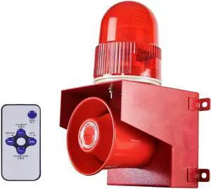 Motion Sensor Alarm Siren 120dB Security Horn 12 Tone Adjustable Motion Detector Strobe Light for Home School Factory Farmer Warehouse Dock Home AC110V-120V Motion Sensor Alarm Siren 120dB Security Horn 12 Tone Adjustable Motion Detector Strobe Light for Home School Factory Farmer Warehouse Dock Home AC110V-120V