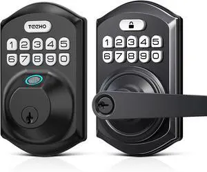 TEEHO Fingerprint Door Lock-Keypad Door Lock with Handle TEEHO Fingerprint Door Lock-Keypad Door Lock with Handle