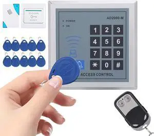 Access Control System for Home Security Password Keypad Entry with 10 Keyfobs & Remote Control, Compatible with Standard Doors Access Control System for Home Security Password Keypad Entry with 10 Keyfobs & Remote Control, Compatible with Standard Doors