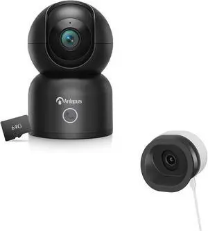 Anlapus A50 4K Pan/Tilt Home Indoor Security Camera and 3MP 2K Magnetic Window Camera, AI Detection, Night Vision, 2.4/5 GHz WiFi, Two-Way Talk, Easy Install, Memory Card Storage Anlapus A50 4K Pan/Tilt Home Indoor Security Camera and 3MP 2K Magnetic Window Camera, AI Detection, Night Vision, 2.4/5 GHz WiFi, Two-Way Talk, Easy Install, Memory Card Storage