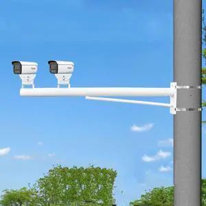 Security Camera Mount Bracket, Universal Pole Mount for Indoor Outdoor Weatherproof Surveillance, Long Arm Support for Monitoring Security Camera Mount Bracket, Universal Pole Mount for Indoor Outdoor Weatherproof Surveillance, Long Arm Support for Monitoring