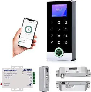 WiFi Access Control Keypad + K80 Power Supply Control + Metal Push Button + Electric Drop Bolt Lock Bundles WiFi Access Control Keypad + K80 Power Supply Control + Metal Push Button + Electric Drop Bolt Lock Bundles