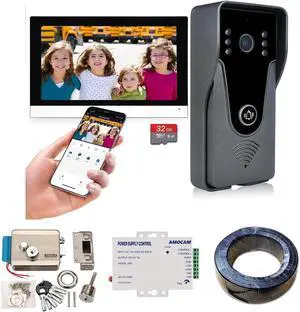 WiFi Video Intercom System + K80 Power Supply + Electric Door Lock + 150FT RVV 4 Wire Bundles WiFi Video Intercom System + K80 Power Supply + Electric Door Lock + 150FT RVV 4 Wire Bundles