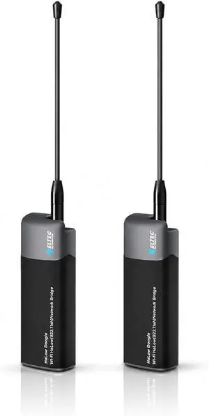 2 Packs WiFi HaLow Dongle, 802.11ah Wireless Bridge Point to Point Long Range Transmission with Atenna, WiFi HaLow with Ethernet Port Supports 3300 feet Outdoor Transmission Distance 2 Packs WiFi HaLow Dongle, 802.11ah Wireless Bridge Point to Point Long Range Transmission with Atenna, WiFi HaLow with Ethernet Port Supports 3300 feet Outdoor Transmission Distance