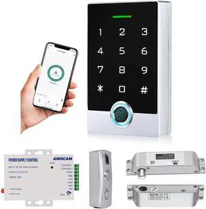 WiFi Access Control Keypad + K80 Power Supply Control + Metal Push Button + Electric Drop Bolt Lock Bundles WiFi Access Control Keypad + K80 Power Supply Control + Metal Push Button + Electric Drop Bolt Lock Bundles