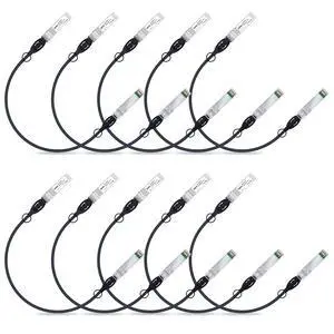 ipolex 10G SFP+ Twinax Cable, Direct Attach Copper(DAC) Passive Cable, 0.3m (0.98ft), for Cisco SFP-H10GB-CU0.3M, Meraki, Ubiquiti, Mikrotik, Intel, Fortinet, Netgear, D-Link, TP-Link and More,10 Pack ipolex 10G SFP+ Twinax Cable, Direct Attach Copper(DAC) Passive Cable, 0.3m (0.98ft), for Cisco SFP-H10GB-CU0.3M, Meraki, Ubiquiti, Mikrotik, Intel, Fortinet, Netgear, D-Link, TP-Link and More,10 Pack