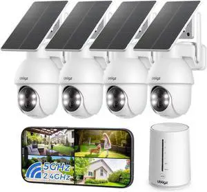 4MP Security Cameras System, No Subscription, 4-Cam Kit 4MP Security Cameras System, No Subscription, 4-Cam Kit