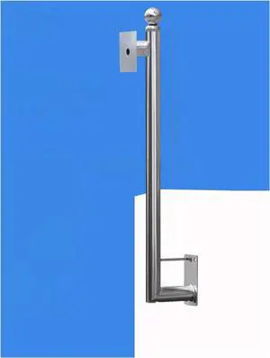Overlength Surveillance Bracket Outdoor Camera Mounting Pole - for Parking Lots, and Wall Tops - Durable, Courtyards, Adjustable, Easy Installation(White-A,120cm/47.24in) Overlength Surveillance Bracket Outdoor Camera Mounting Pole - for Parking Lots, and Wall Tops - Durable, Courtyards, Adjustable, Easy Installation(White-A,120cm/47.24in)