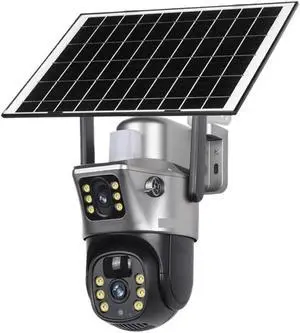 4K 8MP Dual Screen Solar Camera Outdoor 4G/WiFi PTZ Dual Lens Security Protection Auto Tracking CCTV Cameras(WiFi Cam Add 128G) 4K 8MP Dual Screen Solar Camera Outdoor 4G/WiFi PTZ Dual Lens Security Protection Auto Tracking CCTV Cameras(WiFi Cam Add 128G)