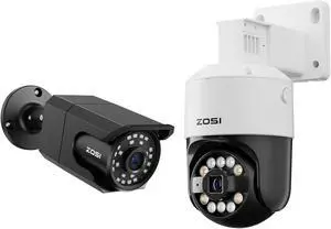 ZOSI C105 4K 8MP Security PoE IP Bullet Camera Outdoor, C296 8MP 4K IP Pan/Tilt Add-on Security Camera, AI Detection, Night Vision, IP66 Weatherproof (Only Works PoE NVR) ZOSI C105 4K 8MP Security PoE IP Bullet Camera Outdoor, C296 8MP 4K IP Pan/Tilt Add-on Security Camera, AI Detection, Night Vision, IP66 Weatherproof (Only Works PoE NVR)