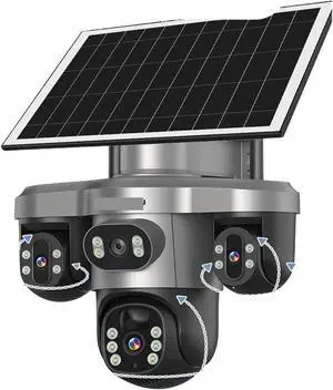 20MP 10X Optical Zoom Three PTZ Lens Solar Camera Outdoor WiFi/4G Three Screen Auto Tracking Security Cameras V380 Pro(WiFi No Zoom 64G) 20MP 10X Optical Zoom Three PTZ Lens Solar Camera Outdoor WiFi/4G Three Screen Auto Tracking Security Cameras V380 Pro(WiFi No Zoom 64G)