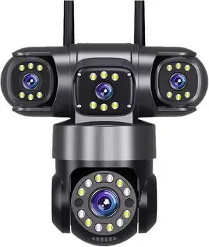 10K 20MP WIFI IP Camera Outdoor 4 Lens 4 Screens 16X Zoom CCTV Wireless Video Surveillance Cameras 6K 12MP Security Protection(US Plug,10K NO SD Card) 10K 20MP WIFI IP Camera Outdoor 4 Lens 4 Screens 16X Zoom CCTV Wireless Video Surveillance Cameras 6K 12MP Security Protection(US Plug,10K NO SD Card)