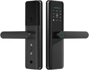 smart Lock Touch Smart Lock with Handle Fingerprint Biometric Electronic Door Lock for Front Doors Easy to Install(Black) smart Lock Touch Smart Lock with Handle Fingerprint Biometric Electronic Door Lock for Front Doors Easy to Install(Black)