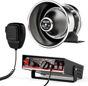 8 Tones 200W Emergency Warning Police Siren, Siren Speaker PA System for Car, DC12V Car Alarm Horn Kit with Handheld Microphone & Horn Speaker, for Firefighter Ambulance Truck SUV ATV UTV 8 Tones 200W Emergency Warning Police Siren, Siren Speaker PA System for Car, DC12V Car Alarm Horn Kit with Handheld Microphone & Horn Speaker, for Firefighter Ambulance Truck SUV ATV UTV