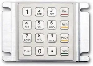 16 Keys Waterproof Rugged Panel Mount Metal Keypad For Access Control And Parcel Locker(RS232 Interface,Layout 2) 16 Keys Waterproof Rugged Panel Mount Metal Keypad For Access Control And Parcel Locker(RS232 Interface,Layout 2)