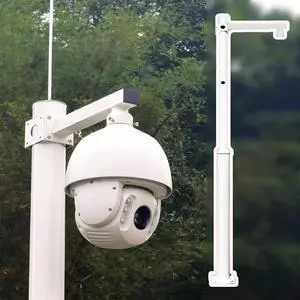 Tall Dome Security Camera Pole 8-20 Ft, Outdoor Extension Surveillance Pole for Corners, Segmented White Mount-Single Ball-1.0 m (3.3 ft) Tall Dome Security Camera Pole 8-20 Ft, Outdoor Extension Surveillance Pole for Corners, Segmented White Mount-Single Ball-1.0 m (3.3 ft)