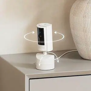 B0CG2VS5FD Pan-Tilt Indoor Security Camera, 360° Coverage, HD Video, Color Night Vision, Two-Way Audio, Motion Alerts, White B0CG2VS5FD Pan-Tilt Indoor Security Camera, 360° Coverage, HD Video, Color Night Vision, Two-Way Audio, Motion Alerts, White