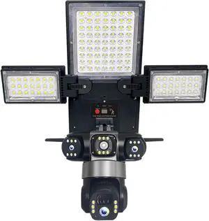 4G/WiFi 6MP Three-Lens Street Lamp Monitoring Solar-Powered Lighting Street Lamp CCTV Network Monitoring Camera(6MP Surveillance Camera 128G) 4G/WiFi 6MP Three-Lens Street Lamp Monitoring Solar-Powered Lighting Street Lamp CCTV Network Monitoring Camera(6MP Surveillance Camera 128G)
