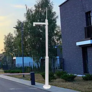 9.8ft Outdoor Security Camera Pole - Weatherproof CCTV Stand for Solar Panels & Surveillance Cameras, Durable Floor Mount Solution, White Finish for Enhanced Surveillance & Stability 9.8ft Outdoor Security Camera Pole - Weatherproof CCTV Stand for Solar Panels & Surveillance Cameras, Durable Floor Mount Solution, White Finish for Enhanced Surveillance & Stability