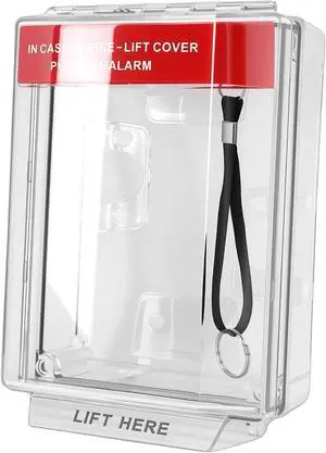 Zunate Fire Call Point Cover with Pull Station, IP67 Water Proof Heat PC Guard for Emergency Manual Alarm Devices in Home Office Outdoor Settings Zunate Fire Call Point Cover with Pull Station, IP67 Water Proof Heat PC Guard for Emergency Manual Alarm Devices in Home Office Outdoor Settings