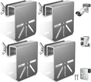 Steel Security Camera Gutter Mount, Adjustable Outdoor Camera Bracket Steel Security Camera Gutter Mount, Adjustable Outdoor Camera Bracket
